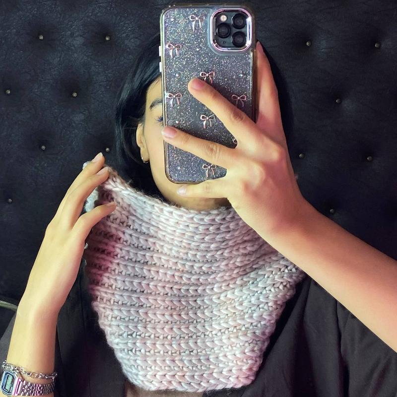 شال گردن رینگی بافت 