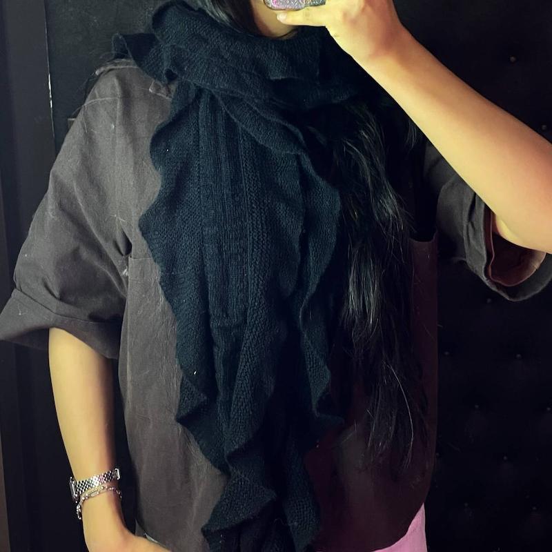 شال گردن بافت ریسه ای 