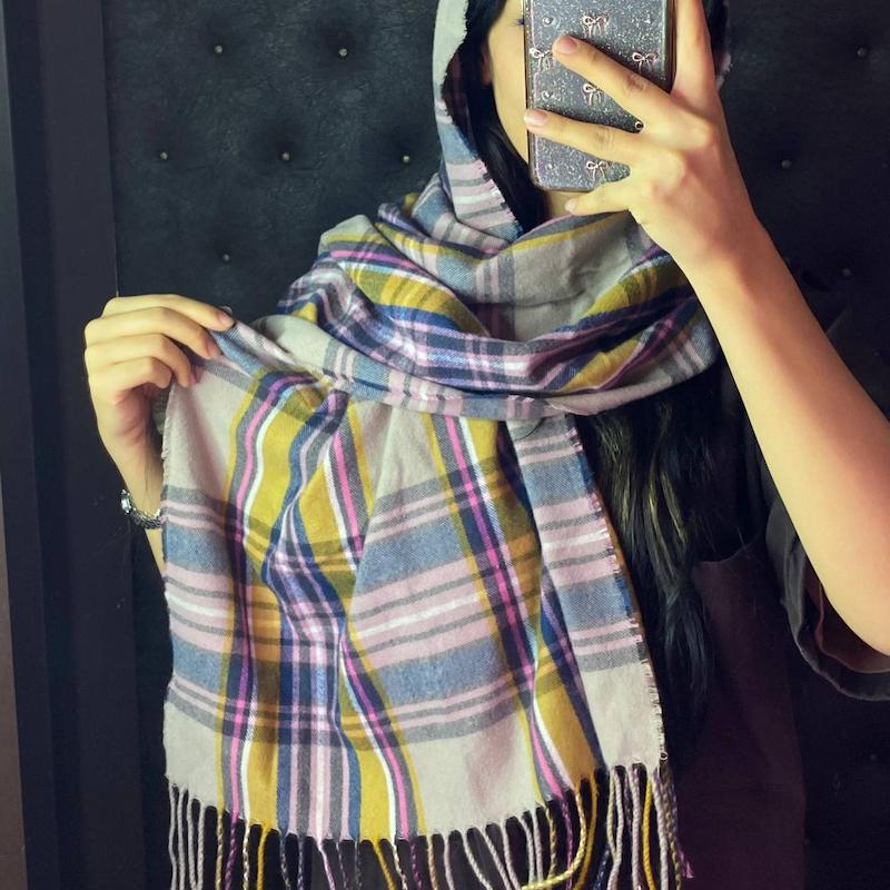 شال موهر چهار خونه