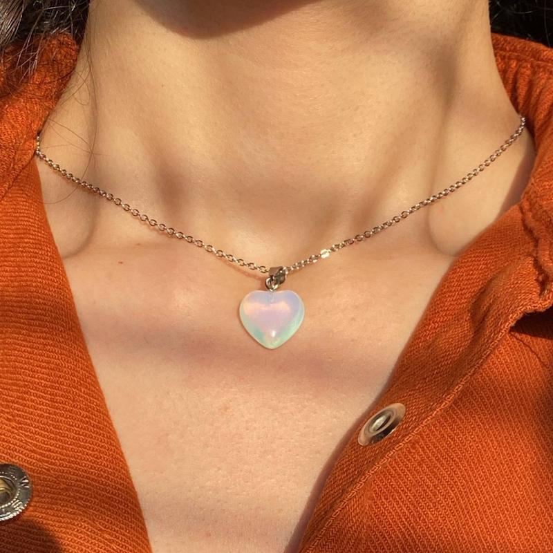 گردنبند سنگ قلبی