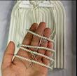 گردنبند مرواریدی چارم پاپیون استیل