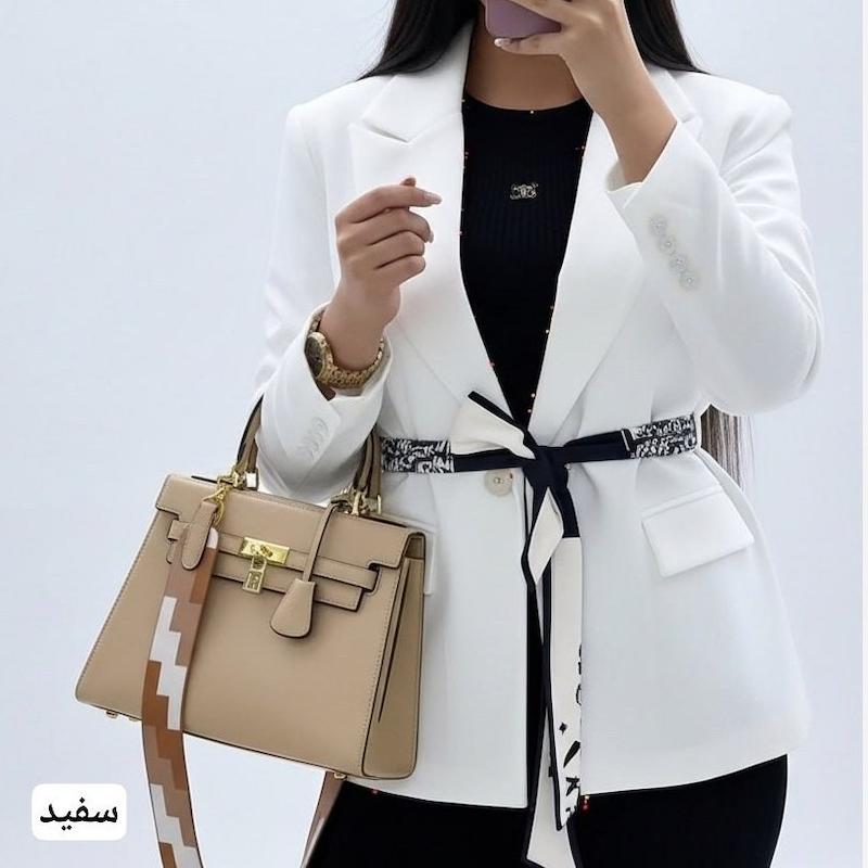 باندانا ( کمربند ) پارچه ای ساتن خارجی دیور رنگ بندی