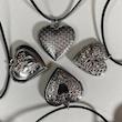 گردنبند چوکر با پلاک قلب فیلگری
