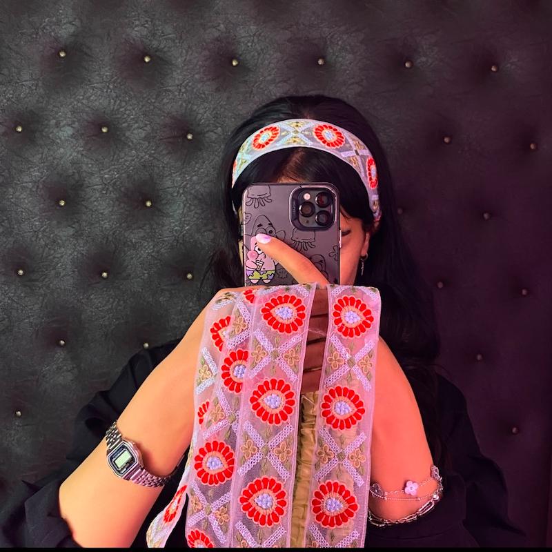 هد بند تابستانه سوزن دوزی کد 121