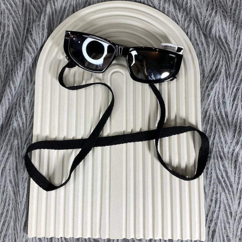 بند عینک پارچه ای 1 سانت مشکی