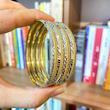النگو 6-7 میل دو رنگ (طلایی و نقره ای) رنگ ثابت ضمانتی (۵ سال) کد 102
