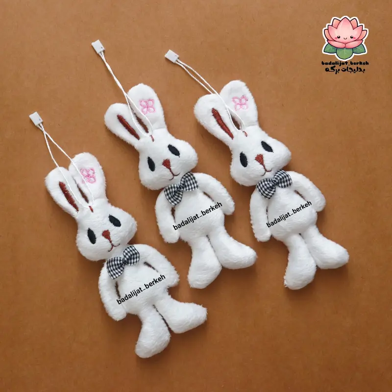 گیفت دانش آموز . گیفت تولد . گیفت مدرسه . گیفت بازگشایی مدارس ( توضیحات خوانده شود)  هدیه روز دانش آموزان . گیفت حروف کلاس اولی ها . عروسک خرگوش پولیشی سفید