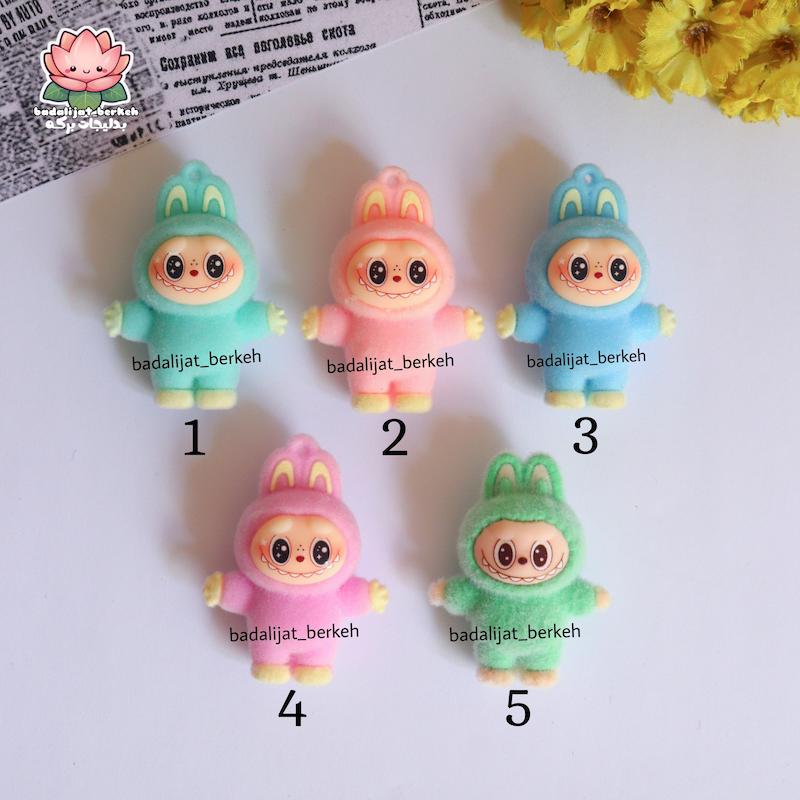 لبوبو مخملی . عروسک مینی لبوبو . فیگور لبوبو مخملی