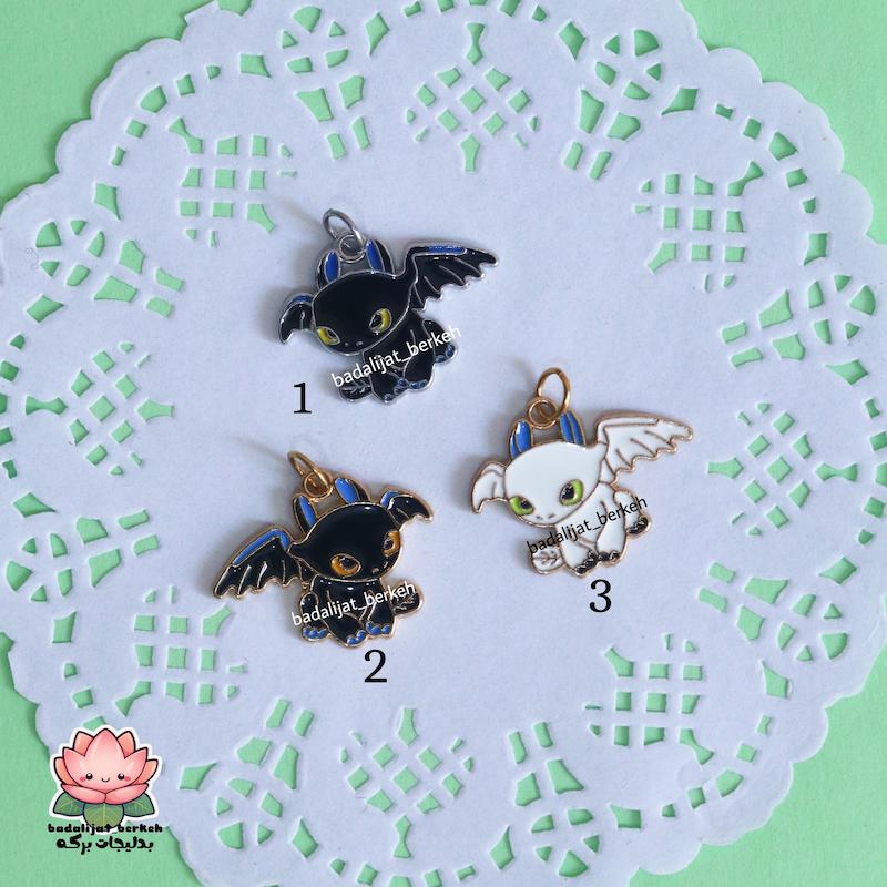 پلاک اژدها (بی دندون) با حلقه استیل