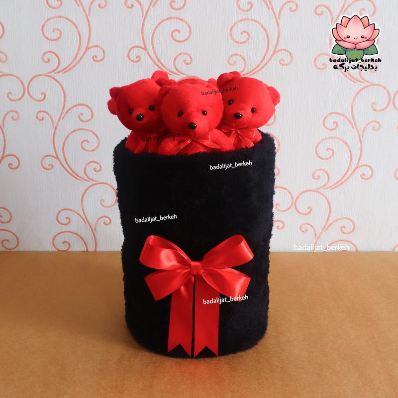 بوکت عروسک خرسی . بوکت ولنتاین . دسته گل عروسکی