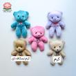 عروسک خرس پولیشی رنگی . خرس بوکت عروسکی -کپی