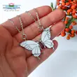 گردنبند دوستی طرح پروانه 