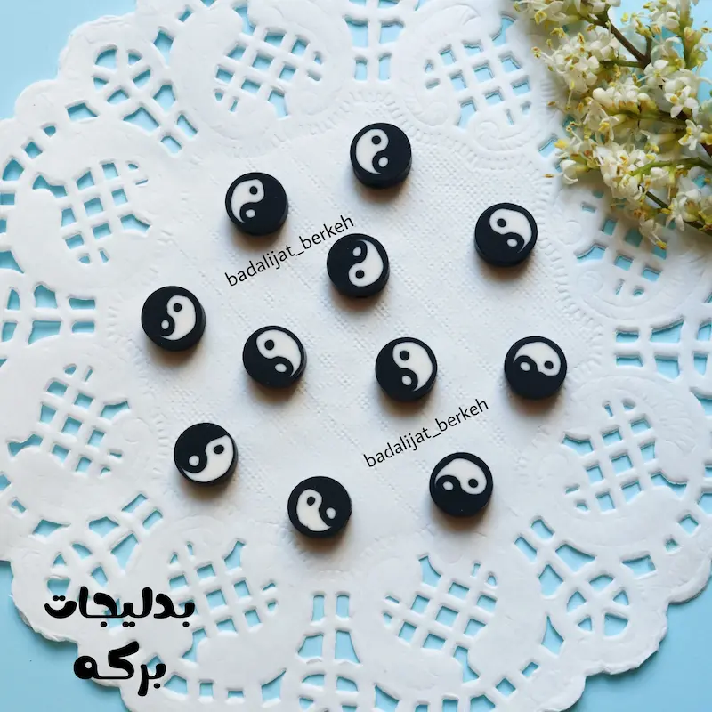 مهره فیمو طرح یین یانگ ( 10 عددی )