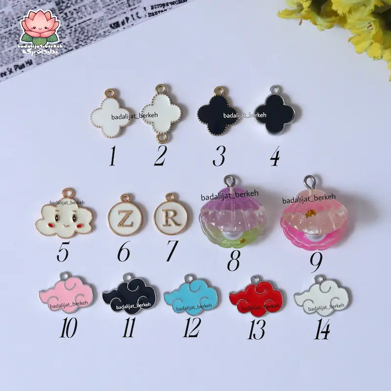 پلاک فانتزی با حلقه استیل