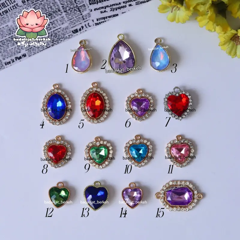 پلاک فانتزی کریستالی