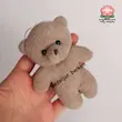 عروسک خرس پولیشی رنگی . خرس بوکت عروسکی 