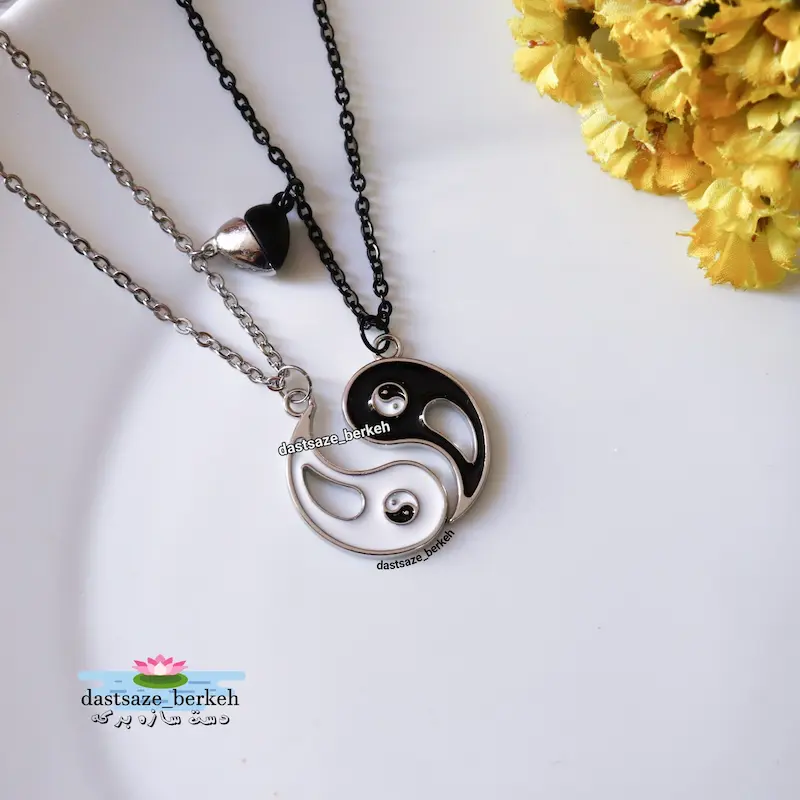 گردنبند دوستی طرح یین یانگ 