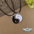 گردنبند دوستی یین یانگ طرح ماه و ستاره