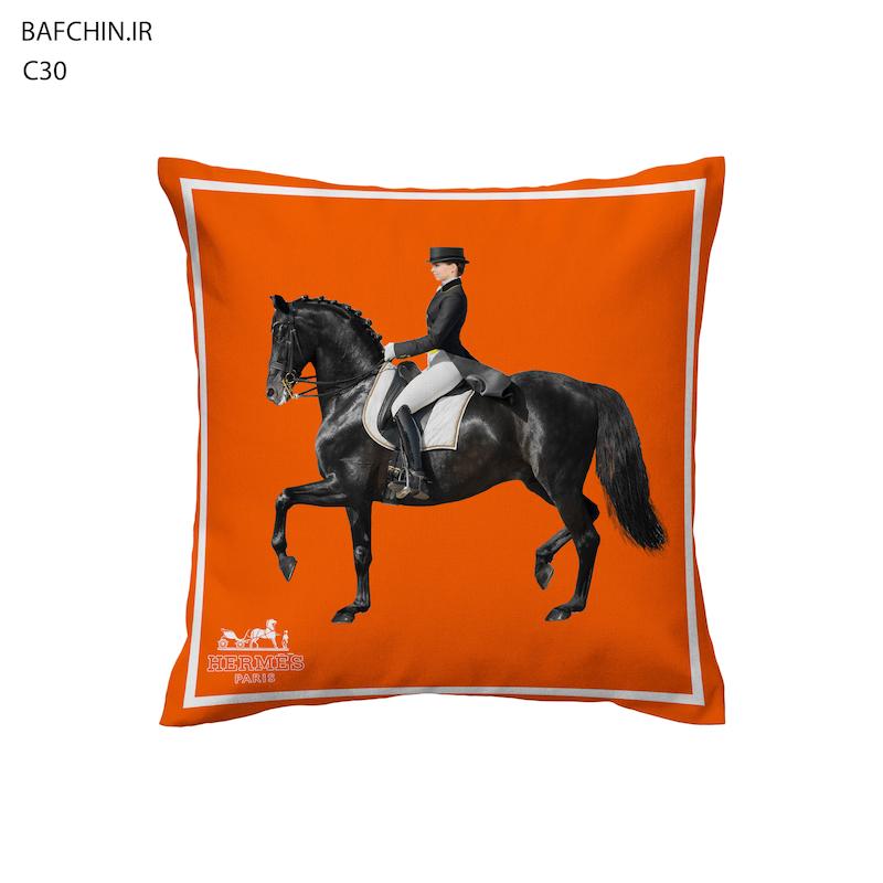 کوسن هرمس نارنجی مدل سوار کار