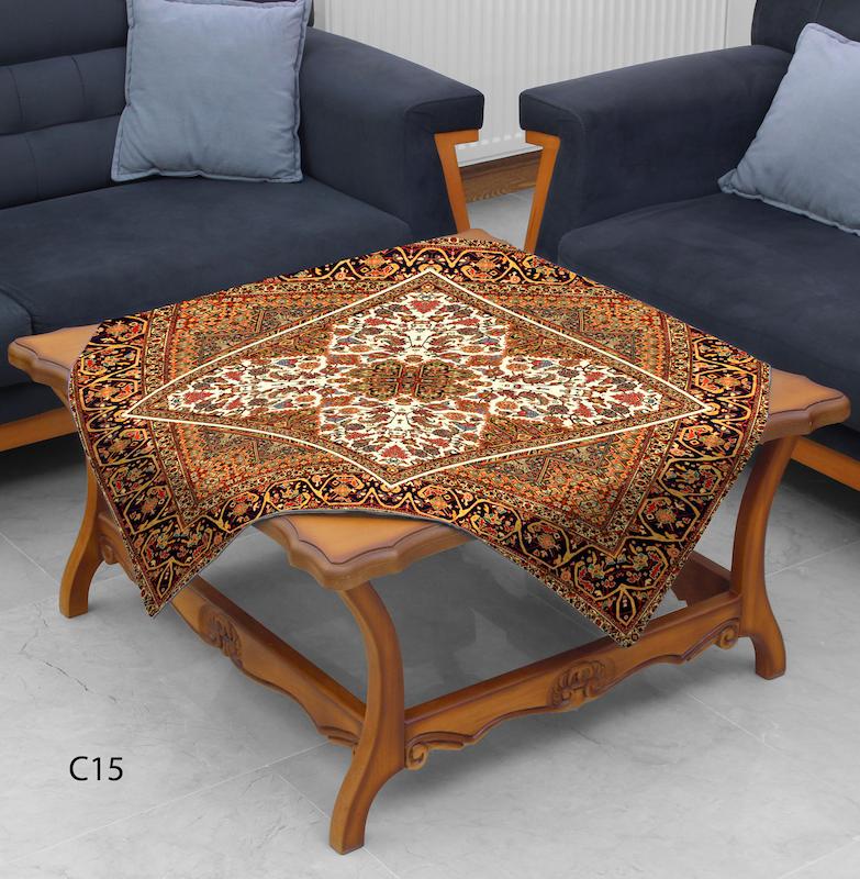 رومیزی طرح فرش سنتی ترمه مدل C15