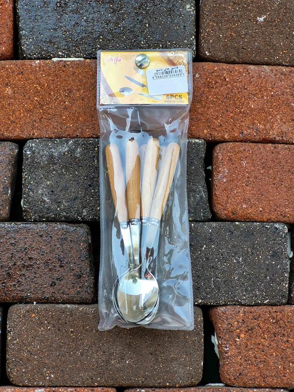 قاشق چای دسته بامبو