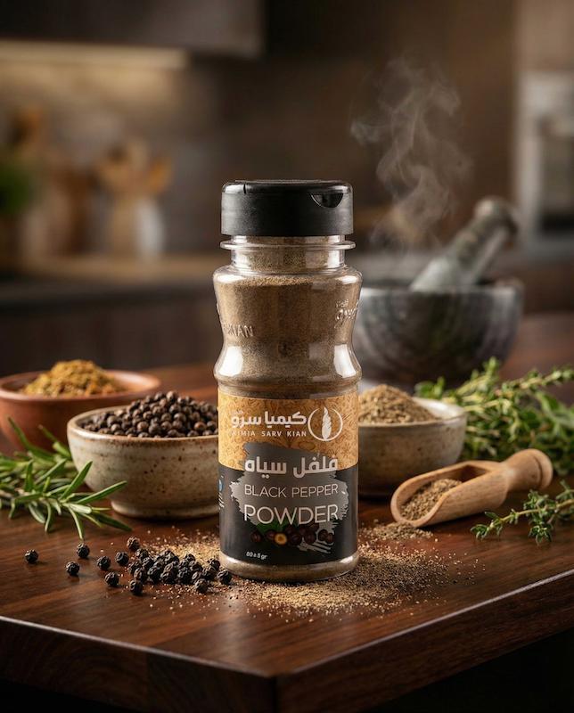  پودر فلفل سیاه|80 گرمی