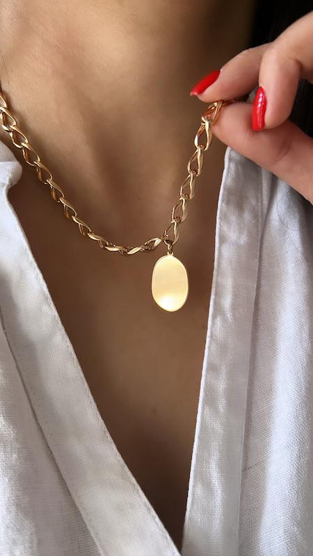 گردنبند کارتیه سکه ای ژوپینگ 