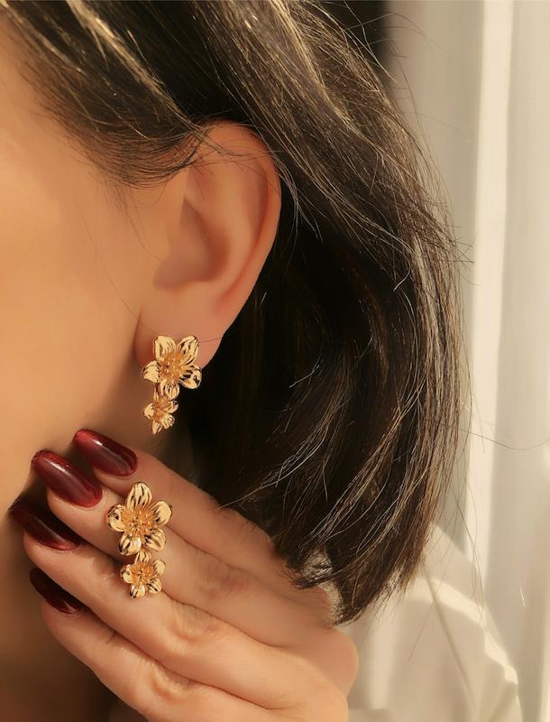 گوشواره فلاور ژوپینگ‌