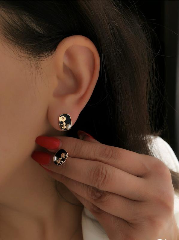 گوشواره میناکاری ژوپینگ 