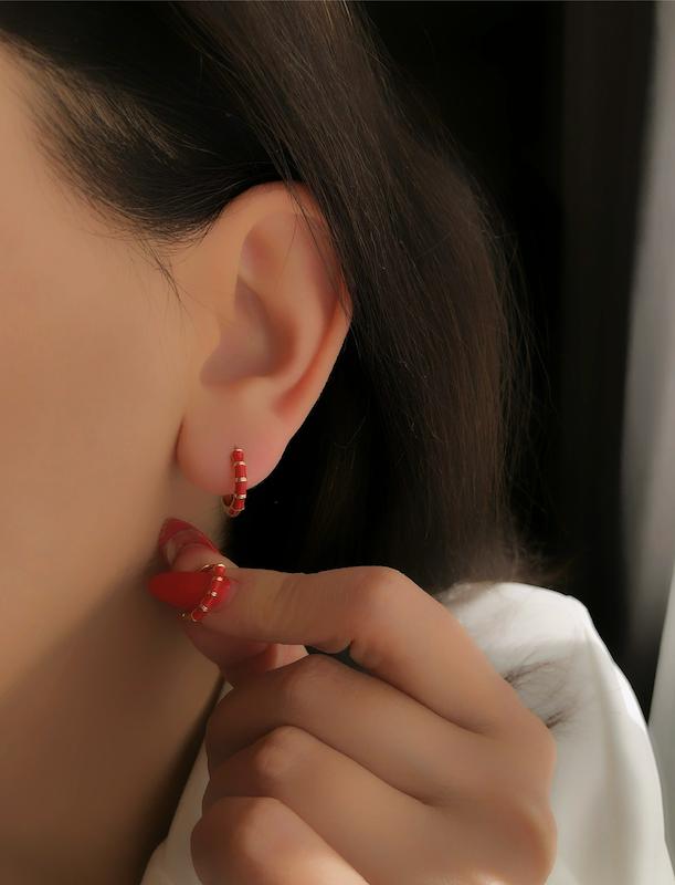 گوشواره حلقه ای ژوپینگ‌