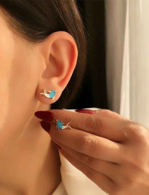 گوشواره دلفین ژوپینگ‌