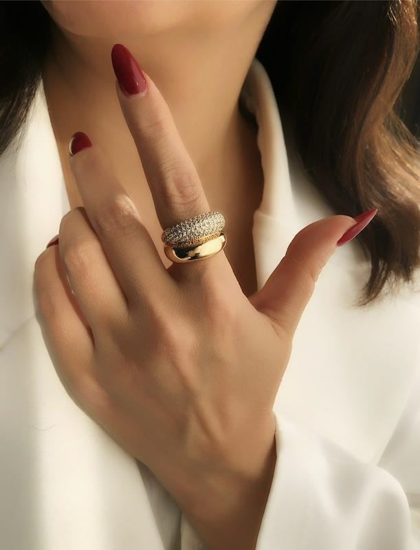 انگشتر دو رینگ ژوپینگ 