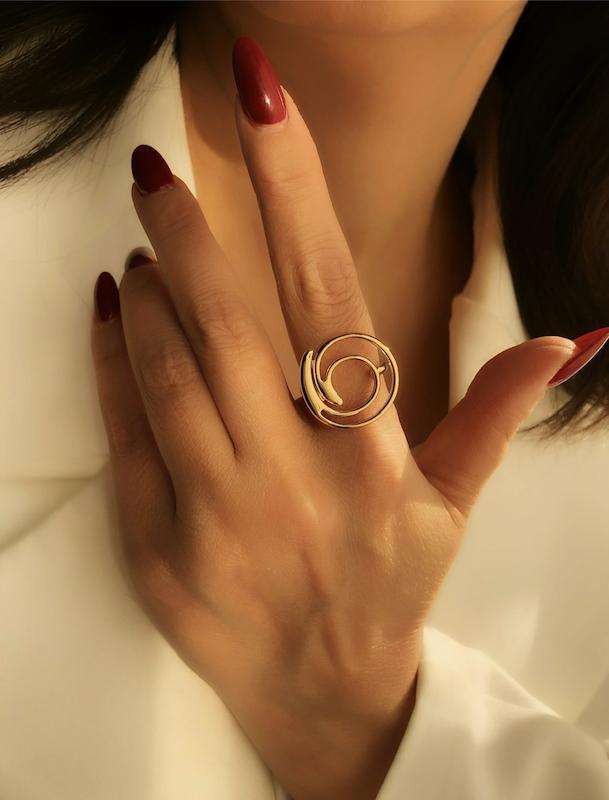 انگشتر دایره پیچی لیدونا ژوپینگ‌