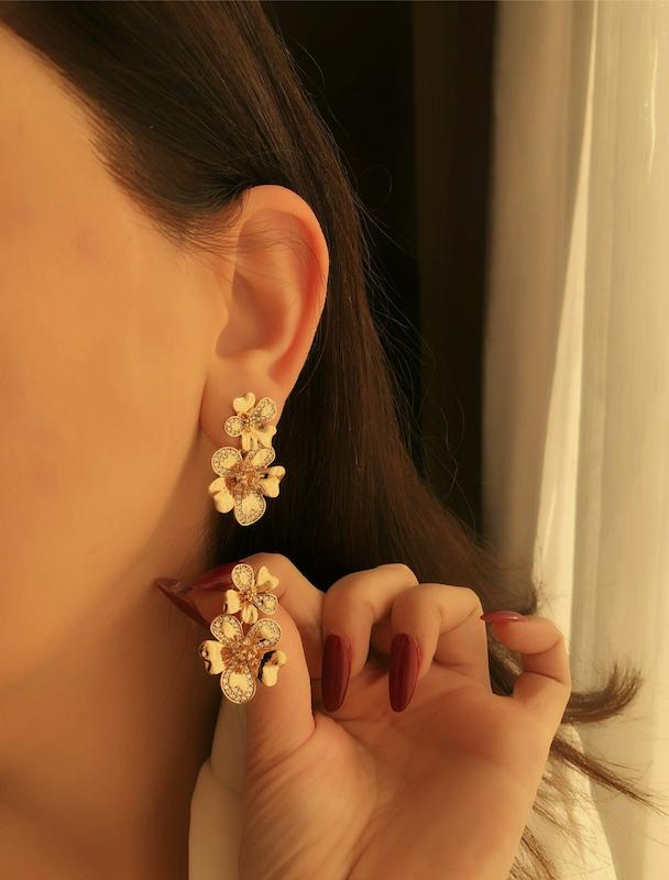 گوشواره فلاورا ژوپینگ