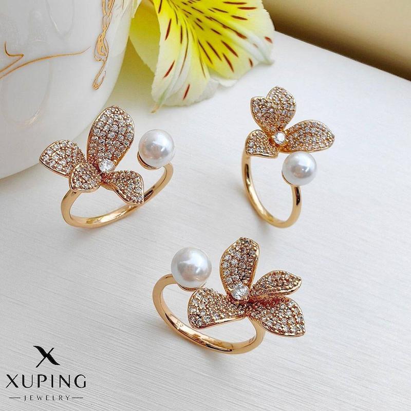 انگشتر فلاور مرواریدی ژوپینگ 