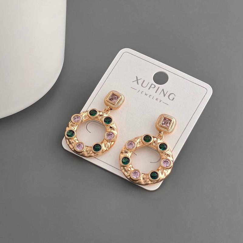 گوشواره دایره مولتی کالر کیکو ژوپینگ‌