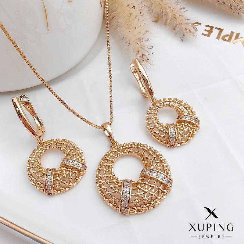 نیم ست ( پلاک و گوشواره) حصیری ژوپینگ 