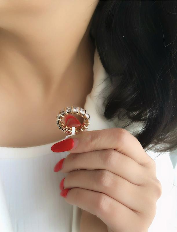 انگشتر طرح جواهر ژوپینگ‌