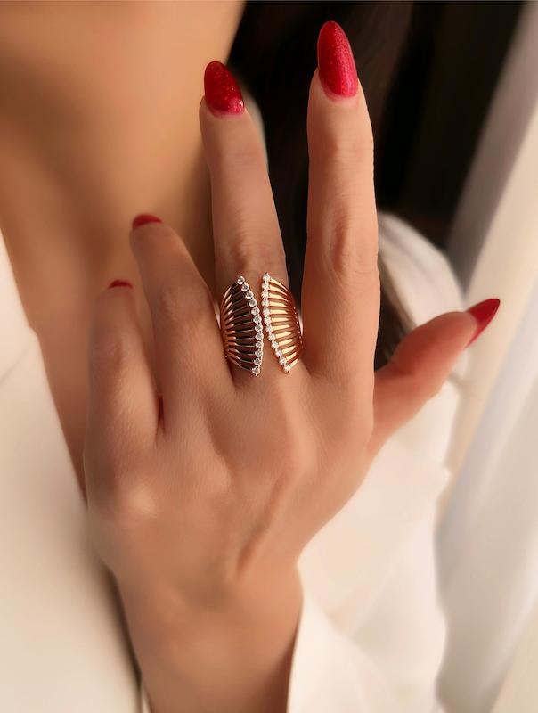 انگشتر دو طرفه توری موروا 