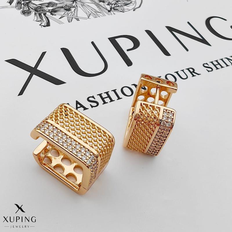 گوشواره مربعی توری 