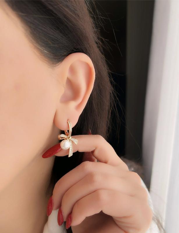 گوشواره مروارید تلی