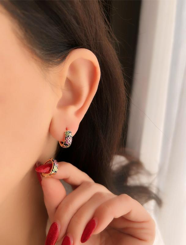 گوشواره میناکاری 