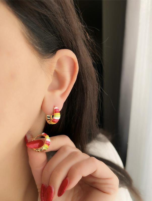 گوشواره میناکاری 