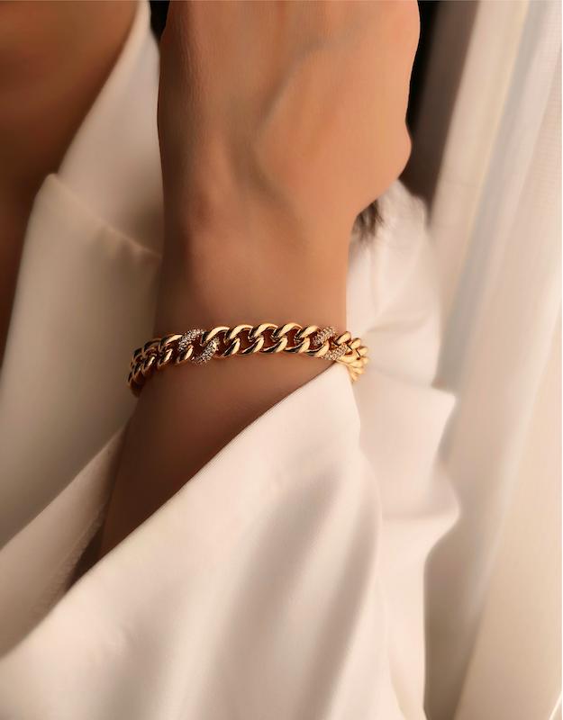 دستبند کارتیه نگیندار بیسان