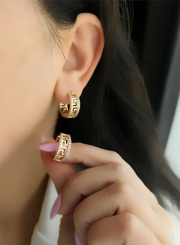 گوشواره ورساچه نگیندار ژوپینگ‌