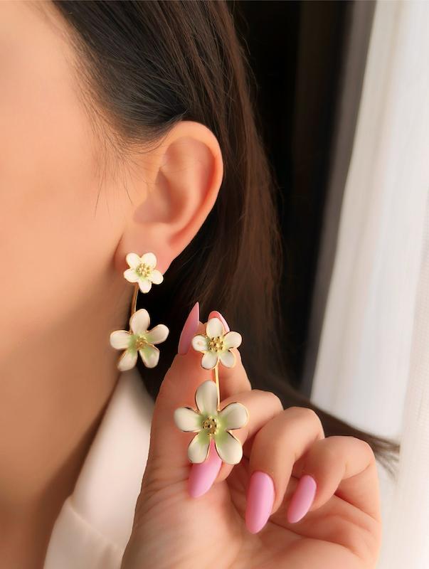 گوشواره بهاری کاهویی فشن