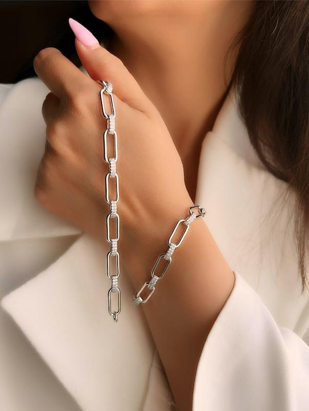 دستبند هرمس سیلور ژوپینگ‌