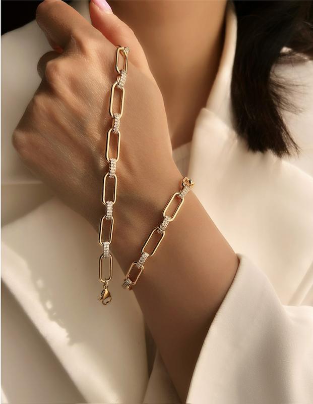 دستبند هرمس گلد ژوپینگ‌