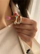 گوشواره حلقه ای فیروزه ای ژوپینگ‌