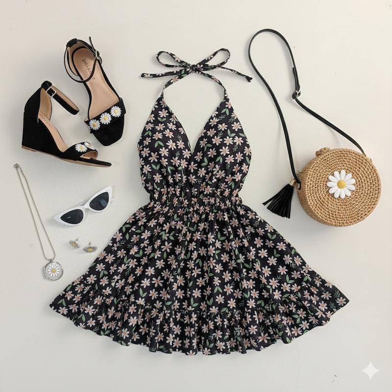 پیراهن بابونه 🌸